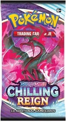 Pokemon SWSH6 Chilling Reign Booster Pack -- Galarian Moltres Pack Art